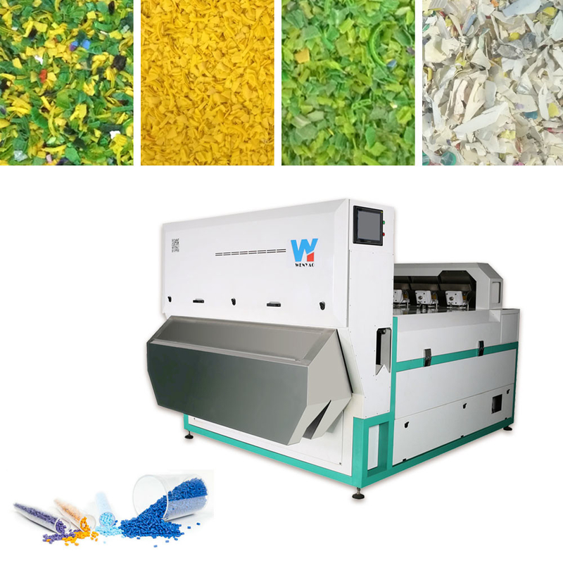 WENYAO 2はブラジルで普及したフル オートのプラスチック記事色の分類機械をシュートで降ろす