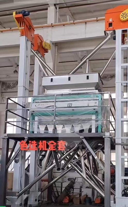 プラスチック粒子は分類機械光学PEのプラスチック色の選別機をリサイクルする
