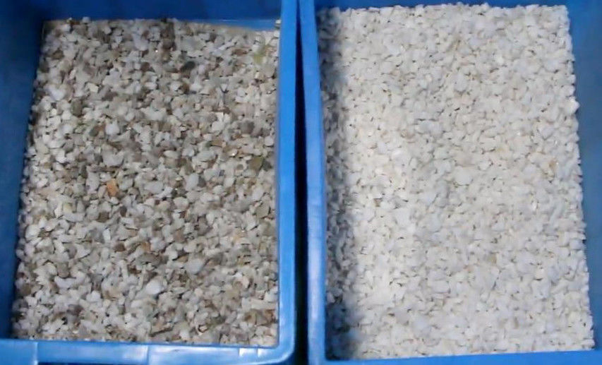 単層の大きい幅4のカメラの自動鉱石ミネラル ガラス プラスチック色の選別機機械