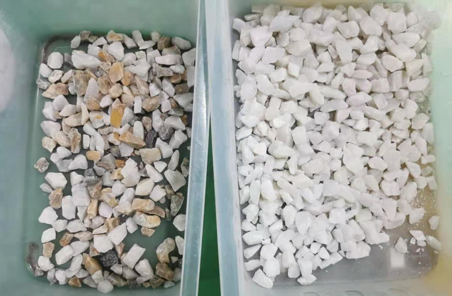 高識別鉱物色分別機 鉱石クォーツ石分別機