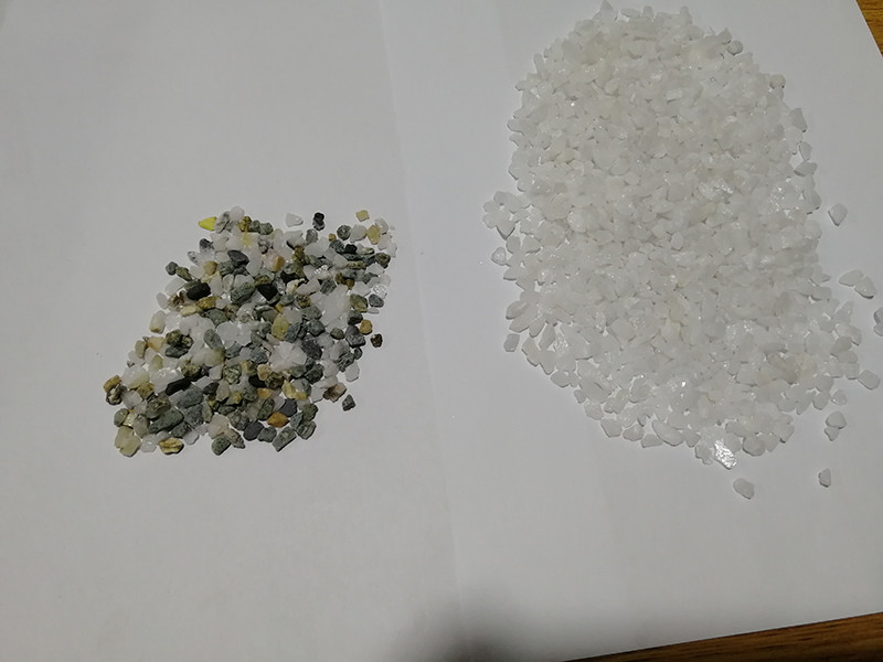 高解像度クォーツ石色分別機 320チャンネル
