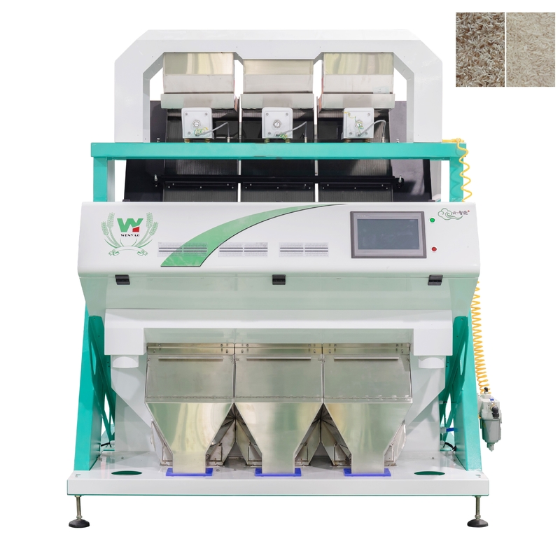 3 スロープ 192 チャネル 1000kg/H 容量 米の色分け機