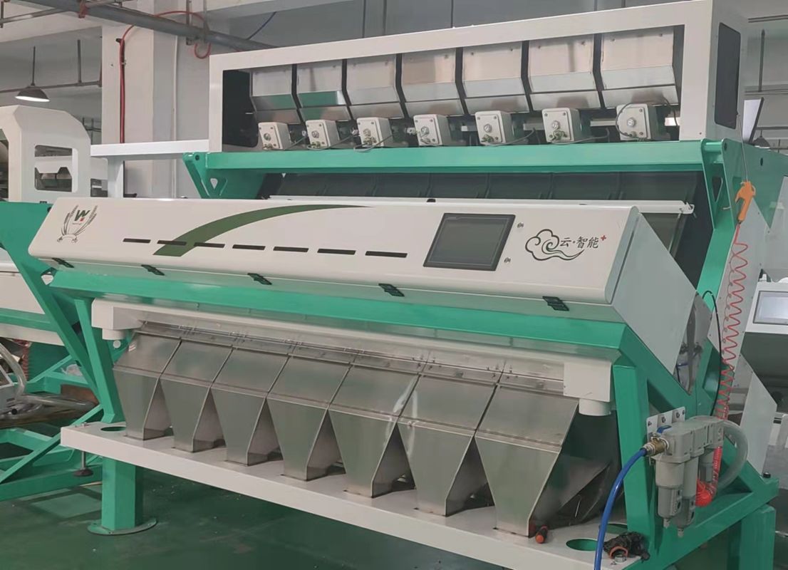 7Chuteインテリジェント全自動中国産ソルガムカラーソーター機 1日あたり70トン