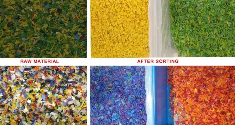 黒色プラスチックフレークカラー選別機 インテリジェントCCDカラースペレーター 高効率カラー分離機 PVC PET用