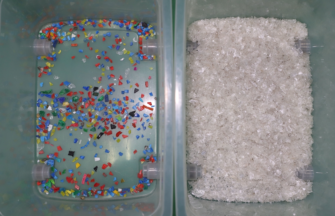文耀自動効率的なプラスチックフレークとプラスチックペレットPET PVC色選別機