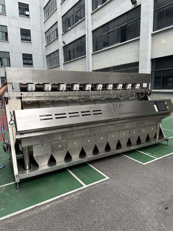 ウェンヤオ10シュート 640チャンネル 大容量カラーソーターマシン 豆類用 緑豆 金時豆 光学選別機 ナッツ選別用