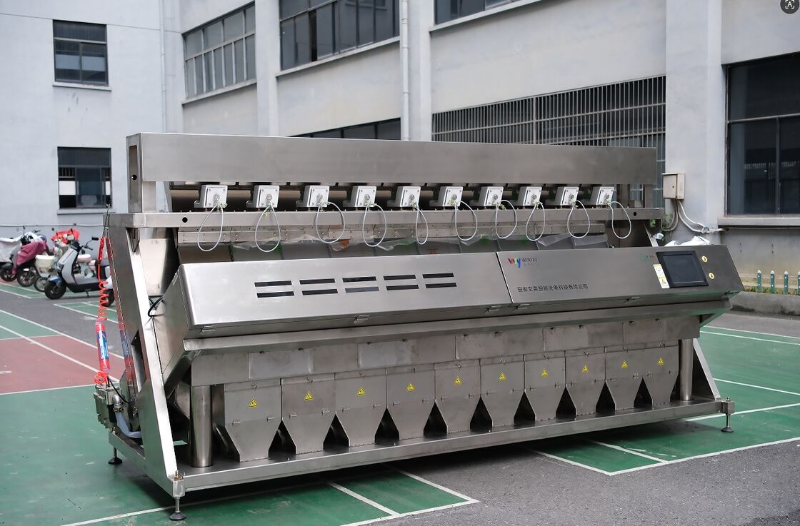 高容量10チャネルSS316防腐塩石英鉱物色分別機 99.99%の分別精度