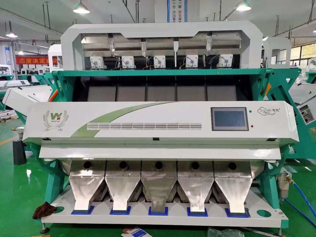 プラスチック色の選別機の加工ラインのための青いプラスチック色の分類機械