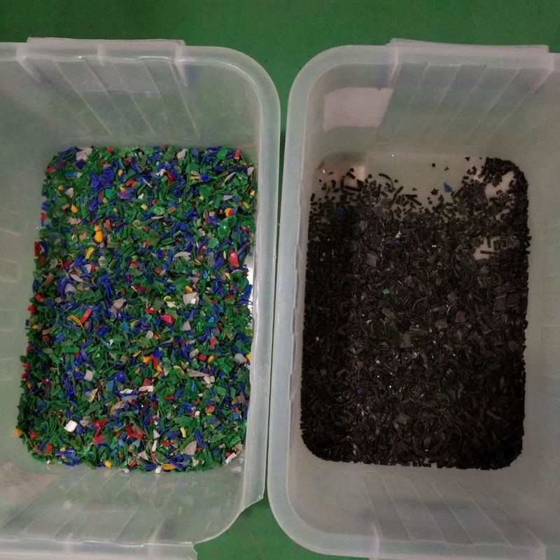 プラスチック色の選別機の加工ラインのための青いプラスチック色の分類機械