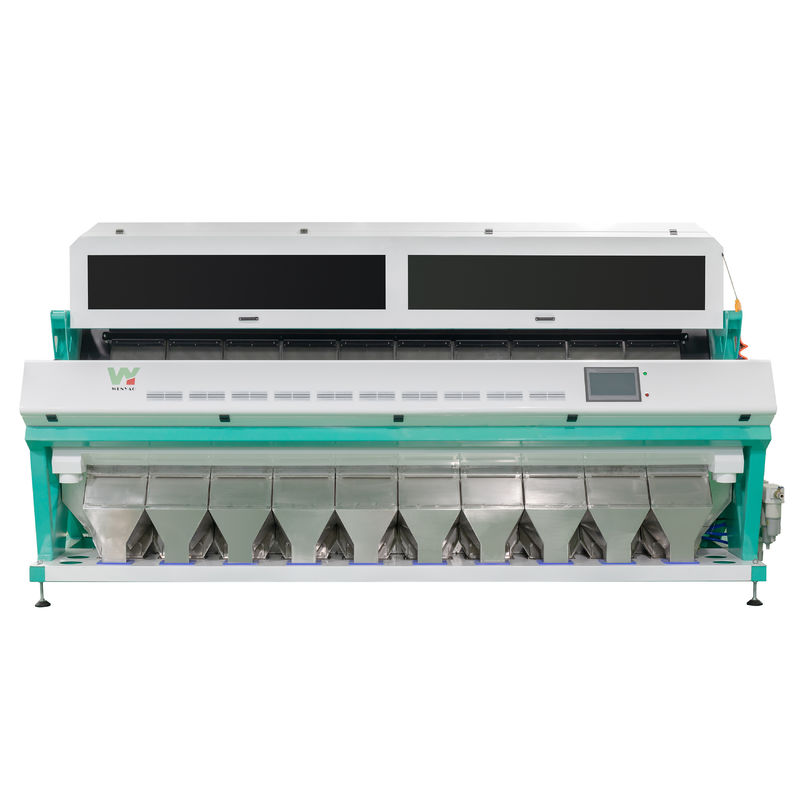 WENYAO 10は豆色の選別機、10t/hを着色する分類機械をシュートで降ろす