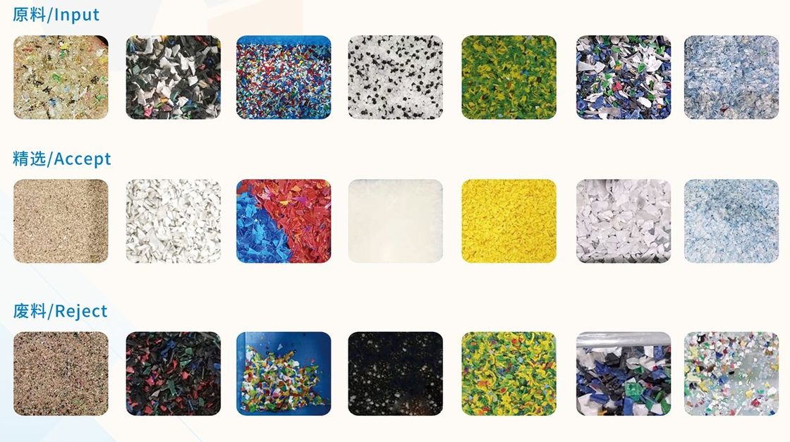 ペット薄片プラスチック色の分類機械台湾Meanwell力