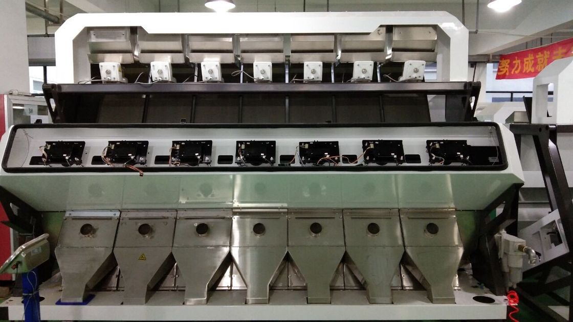 光学分類が7つのシュート448を機械で造るムギはムギ色の選別機機械を運ぶ