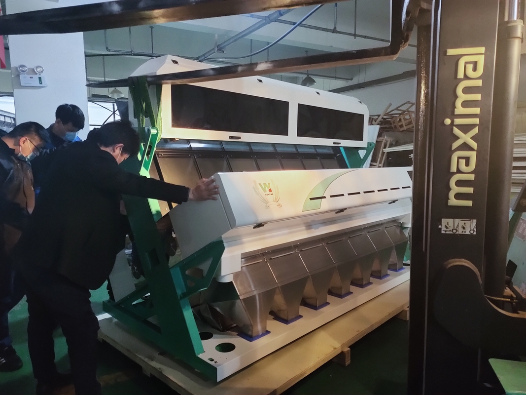 RGBのカメラおよび5400台のピクセル カメラが付いている7-10T/H WENYAO色の選別機