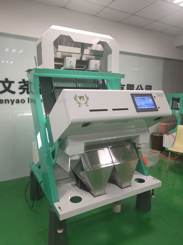 2つのシュート99.99%分類の正確さのWENYAOからの青いプラスチック色の選別機機械