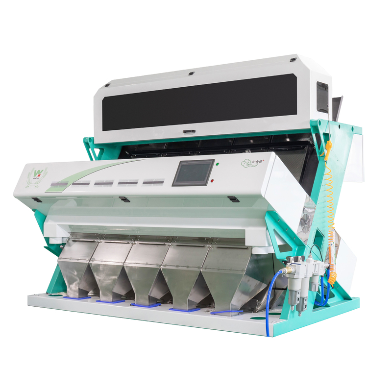 ペットPPポリ塩化ビニールのHDPEのPEプラスチック色の選別機機械5シュート320のチャネル