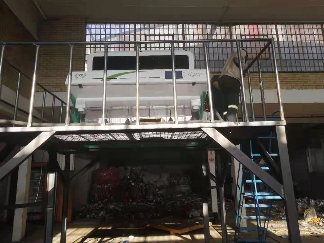 モロコシのそば粉のキビのための6つのシュートの穀物色の選別機