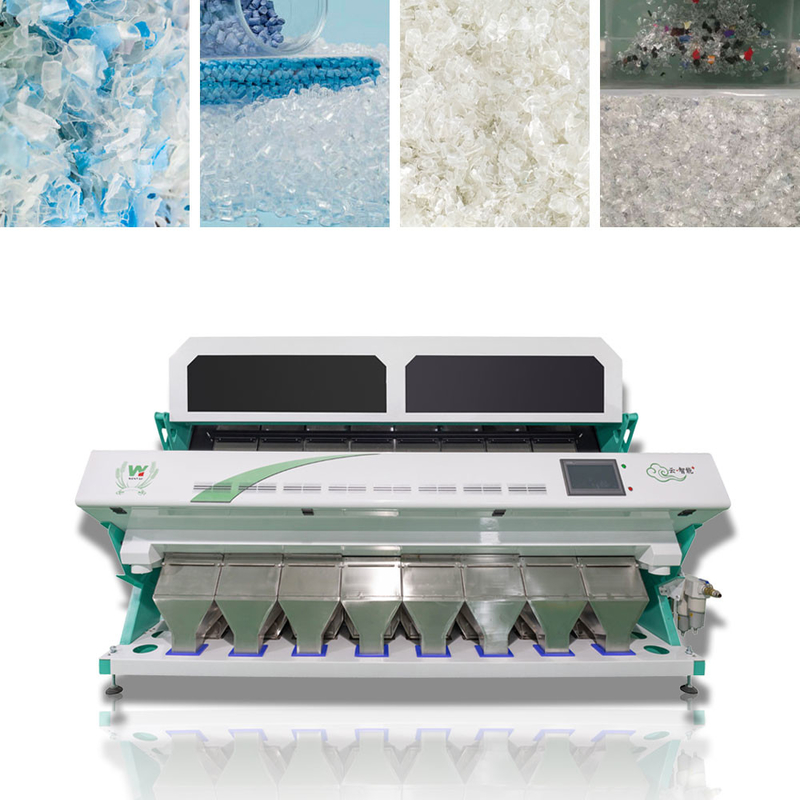 Wenyaoペット ポリ塩化ビニールPPのHDPE PSプラスチック色の選別機8シュート512のチャネル