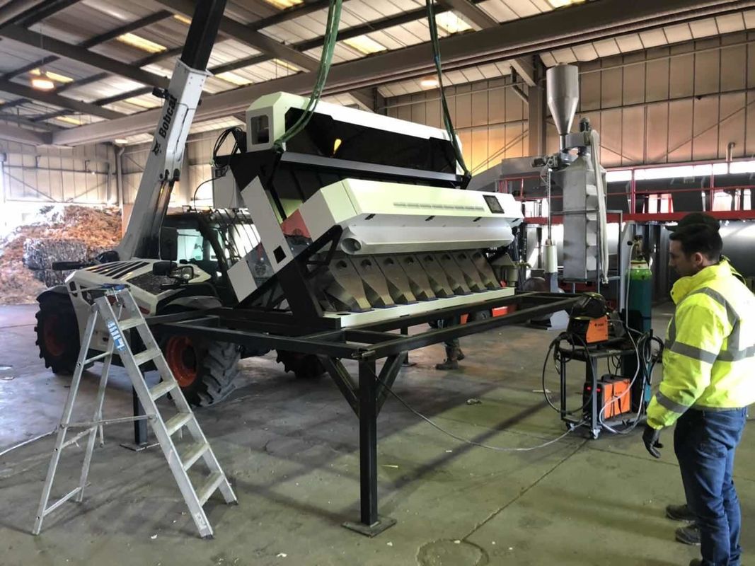 Dallの大豆のレンズ豆光学Rgbのカメラ色の分類機械5000kg/H効率