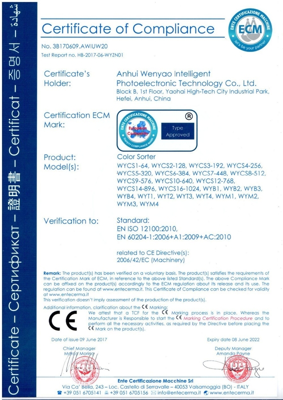 高周波6つのシュートのカボチャ コエンドロの唐辛子の種はセリウムがcertifited分類機械を着色する