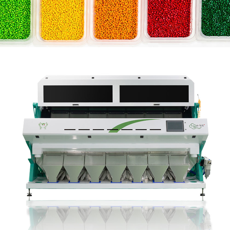 プラスチック リサイクルの処理機械のための光学CCDプラスチック色の選別機2年の保証