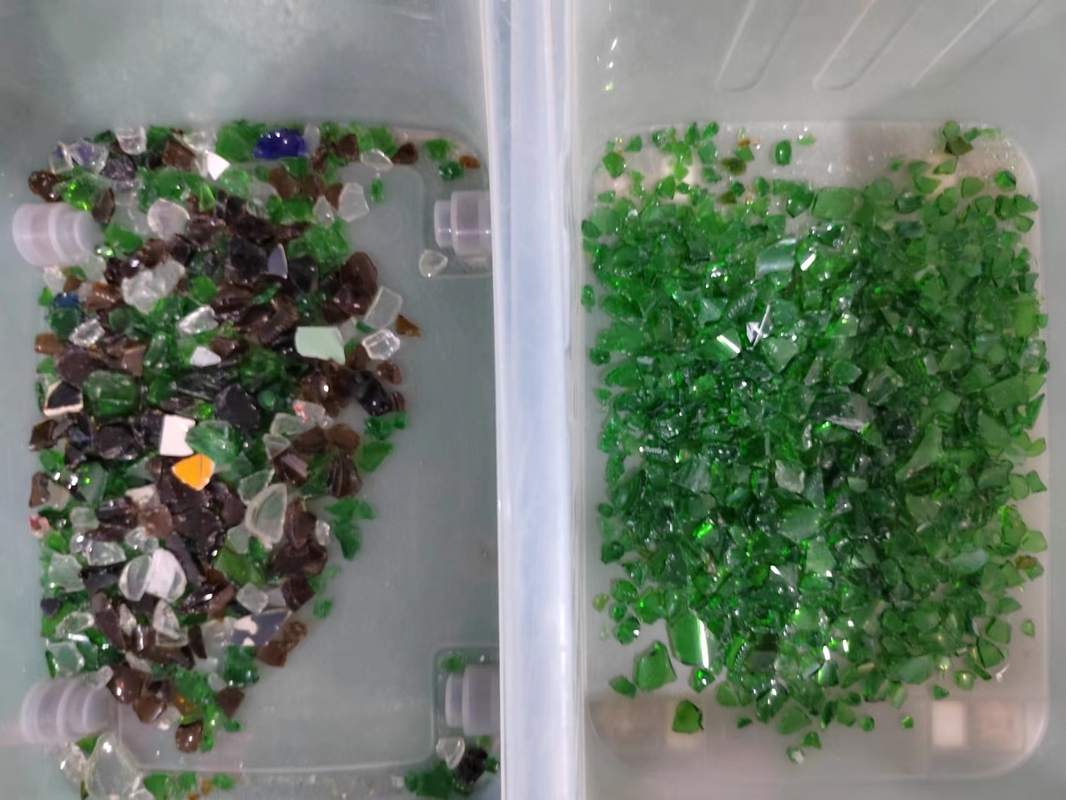 混合されたガラス プラスチックPeポリ塩化ビニールのHdpeのための高容量色の分類機械