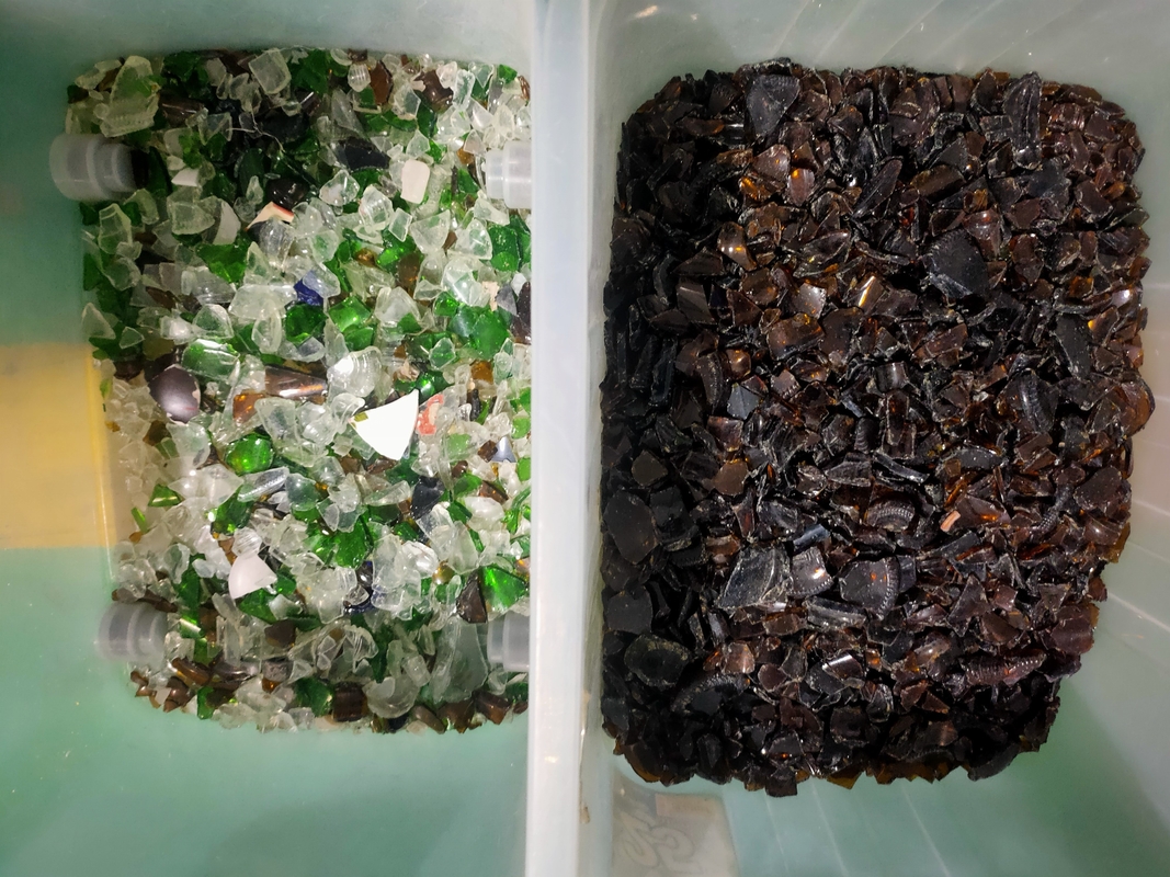 混合されたガラス プラスチックPeポリ塩化ビニールのHdpeのための高容量色の分類機械