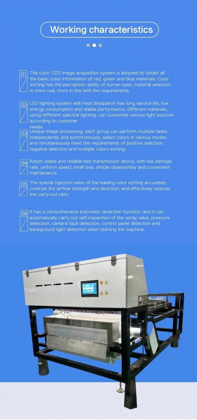 ウェンヤオ ダブルベルト 高技術 インテリジェント CCD カメラ ソープベリー カラーソート機 2