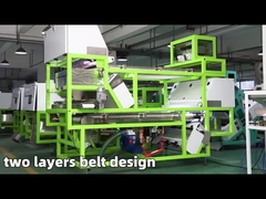 ベルトタイプ 双段階 カラーソート機 ガラスをソートする